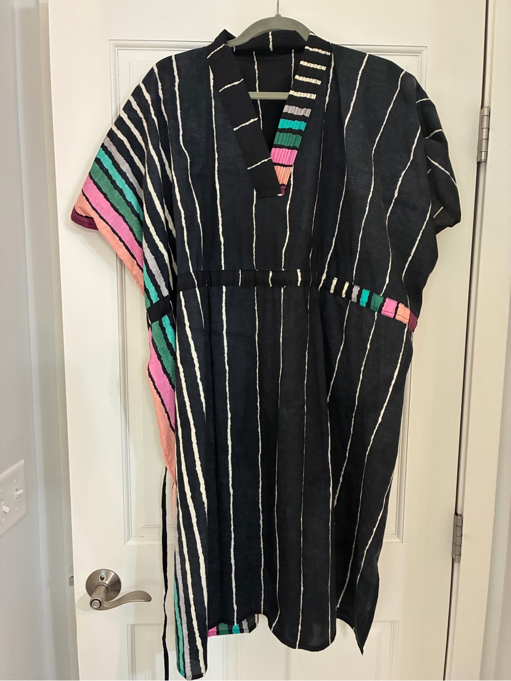 Women’s caftan with Pink & Teal Accents